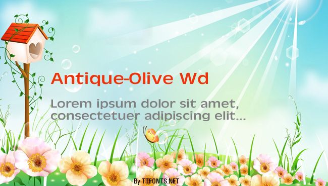 Antique-Olive Wd example